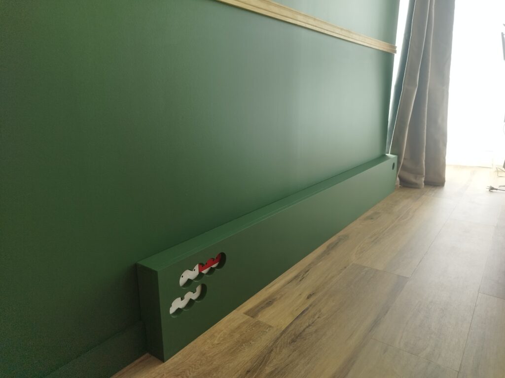 Création d'un coffrage pour gaines et pose d'un sol dans un cabinet médical à Meucon
