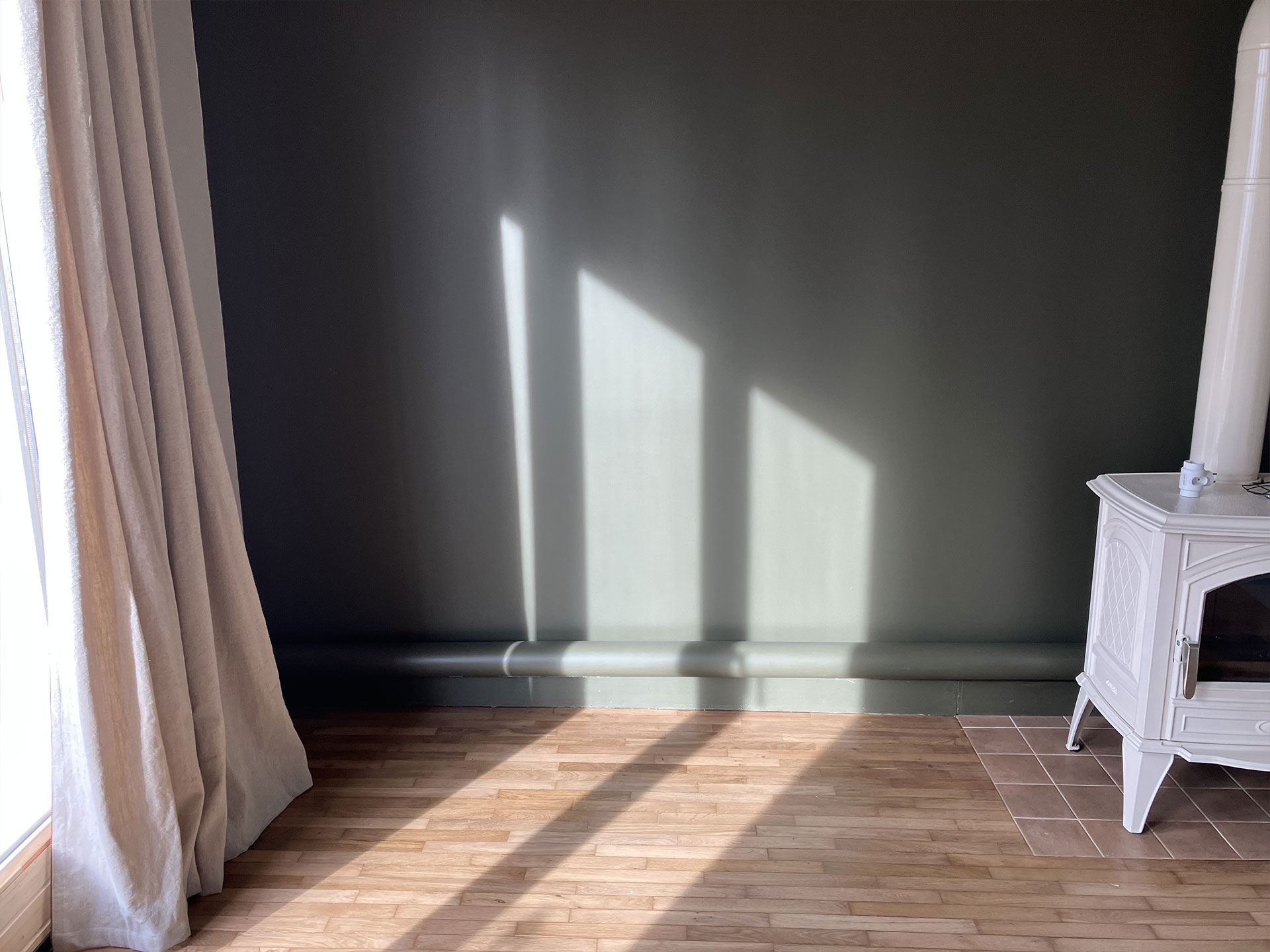 Avant création et mise en peinture d’un meuble sur mesure dans une maison à Vannes